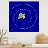 blinkend, blinkend, kleines Sternenposter Poster (Küche)