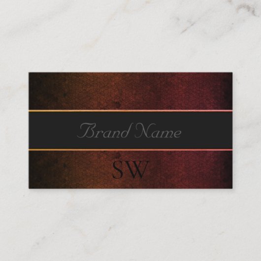 Blinkende dunkelorange graue Farben mit schwarzen Visitenkarte (Vorderseite)