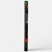 Blinkende Farbflecken unter dunklen und mosaikfarb Case-Mate iPhone Hülle (Rückseite / Rechts)