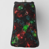 Blinkende Farbflecken unter dunklen und mosaikfarb Golf Headcover (Rotieren 90)