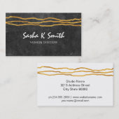 Blinkende Linien und Schiefer Visitenkarte (Vorne/Hinten)