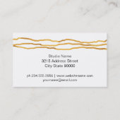 Blinkende Linien und Schiefer Visitenkarte (Rückseite)