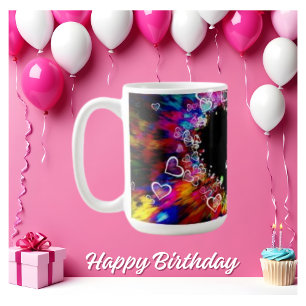 Blinkende Niedliche Herzdesign Explosion Kaffeemas Kaffeetasse