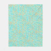 Blinkende Pixel Muster 01.LBlue. LYellow BG Fleecedecke (Vorderseite)