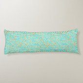 Blinkende Pixel Muster 01.LBlue. LYellow BG Seitenschläferkissen (Rückseite)