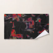 Blinkende rote Flecken auf dunkelgrauem Felsunterg Badhandtuch Set (Handtuch)