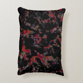 Blinkende rote Flecken auf dunkelgrauem Felsunterg Dekokissen