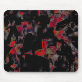 Blinkende rote Flecken auf dunkelgrauem Felsunterg Mousepad (Vorne)