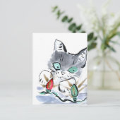 Blinkende Tinkellichter Postkarte (Stehend Vorderseite)