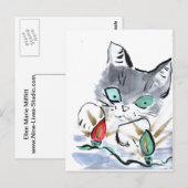 Blinkende Tinkellichter Postkarte (Vorne/Hinten)