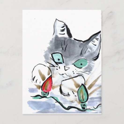 Blinkende Tinkellichter Postkarte (Vorderseite)