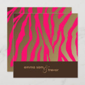Blinkende Zebrastreifen/VOLL anpassbare/DIY-Farbe Einladung (Vorne/Hinten)