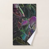 Blinkender Fremder im Dunkeln überschattet Badhandtuch Set (Handtuch)