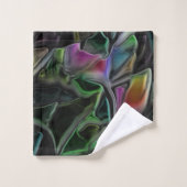 Blinkender Fremder im Dunkeln überschattet Badhandtuch Set (Waschlappen)