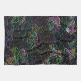 Blinkender Fremder im Dunkeln überschattet Geschirrtuch