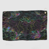 Blinkender Fremder im Dunkeln überschattet Golfhandtuch (Horizontal)