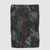 Blinkender Fremder im Dunkeln überschattet Golfhandtuch (Vorderseite)