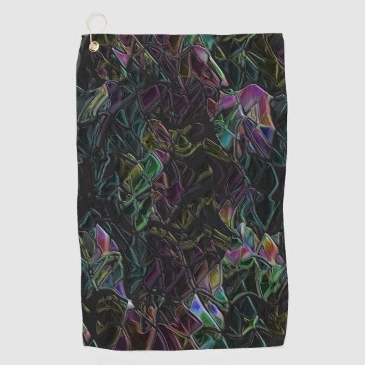 Blinkender Fremder im Dunkeln überschattet Golfhandtuch (Vorderseite)