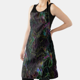 Blinkender Fremder im Dunkeln überschattet Schürze