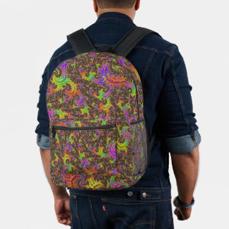 Blinkendes Abstraktes Fraktal Bedruckter Rucksack