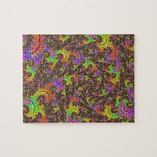 Blinkendes Abstraktes Fraktal Puzzle (Horizontal)