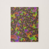 Blinkendes Abstraktes Fraktal Puzzle (Vertikal)