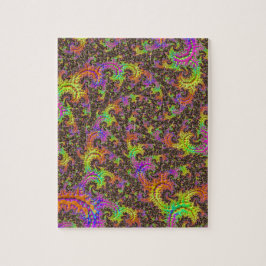 Blinkendes Abstraktes Fraktal Puzzle