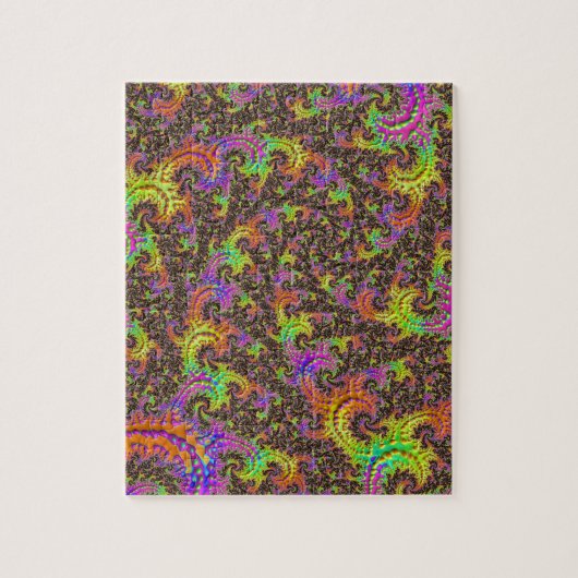 Blinkendes Abstraktes Fraktal Puzzle (Vertikal)