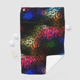 Blinkendes Alien Gehirn oder Darm? Golfhandtuch