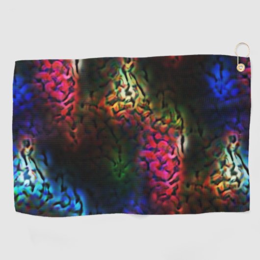 Blinkendes Alien Gehirn oder Darm? Golfhandtuch (Horizontal)