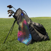 Blinkendes Alien Gehirn oder Darm? Golfhandtuch (Gras)