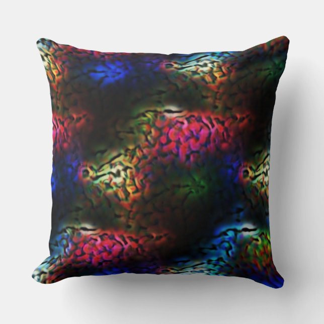 Blinkendes Alien Gehirn oder Darm? Kissen werfen (Vorderseite)