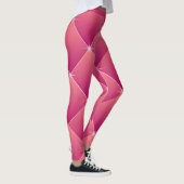 Blinkendes Glam Pink Muster Diamond Akzent Yoga Leggings (Rechts)