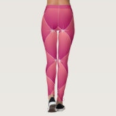 Blinkendes Glam Pink Muster Diamond Akzent Yoga Leggings (Rückseite)