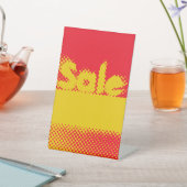 Blinkendes grungy Sale mit auffälligen Farben Sockelschild (In SItu)