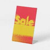 Blinkendes grungy Sale mit auffälligen Farben Sockelschild (Vorderseite)