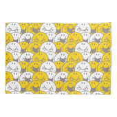 Blinkendes Lächeln-Muster Herr-Happy | Kissenbezug (Rückseite-Links)