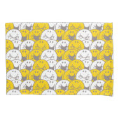 Blinkendes Lächeln-Muster Herr-Happy | Kissenbezug (Vorderseite-Links)