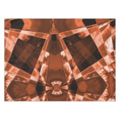 Blinkendes, rötlich-braunes Quadrat oder Rechtecke Tischdecke (Vorderseite (Horizontal))
