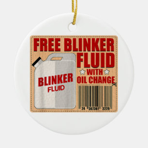 Blinker Fluid Idiot Gag Geschenk Shirt für Mechani Keramik Ornament