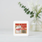 Blinker Fluid Idiot Gag Geschenk Shirt für Mechani Quadratische Visitenkarte (Stehend Vorderseite)