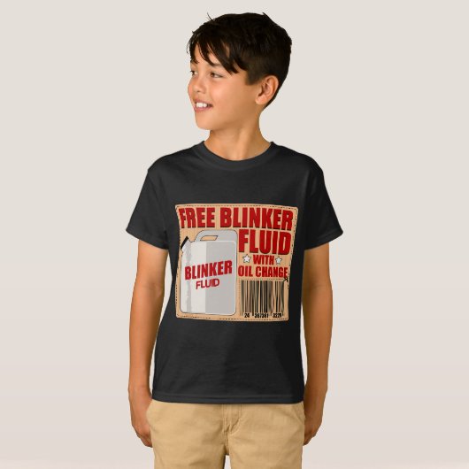 Blinker Fluid Idiot Gag gif for Mechanics Idee T-Shirt (Vorne ganz)