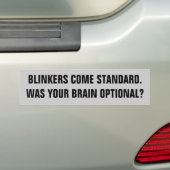 Blinker sind Standard - Gehirne sind optional Autoaufkleber (Auf Auto)