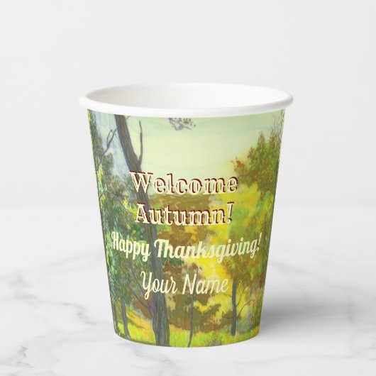 Blinker Wasserfarben-Papier-Becher Pappbecher (Vorderseite)