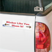 Blinker wie es gemeint ist! autoaufkleber (Auf Lkw)