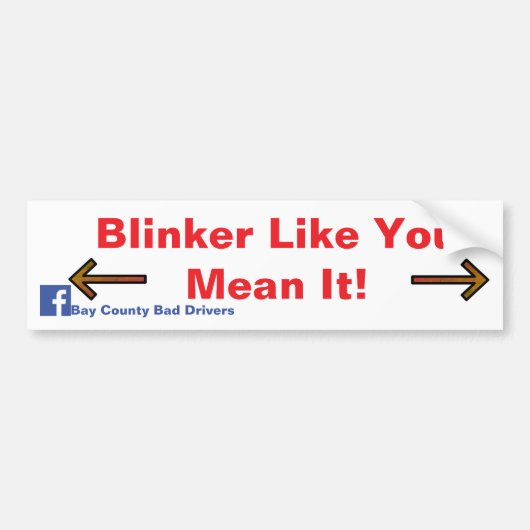 Blinker wie es gemeint ist! autoaufkleber (Vorne)