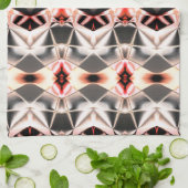 Blinkes Licht zu dunkler Verbindung, klarer Lachs Geschirrtuch (Gefaltet)