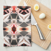 Blinkes Licht zu dunkler Verbindung, klarer Lachs Geschirrtuch (Viertel Falte)