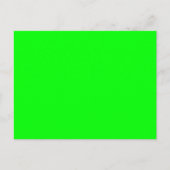 Blinkes Neon Green Accent Color Postkarte (Vorderseite)