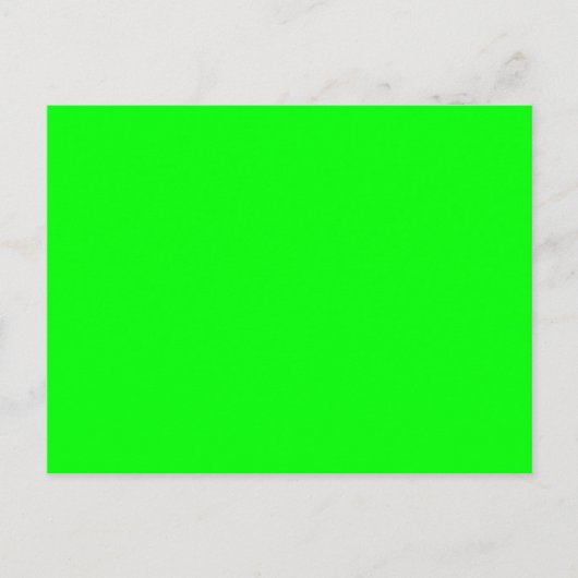 Blinkes Neon Green Accent Color Postkarte (Vorderseite)